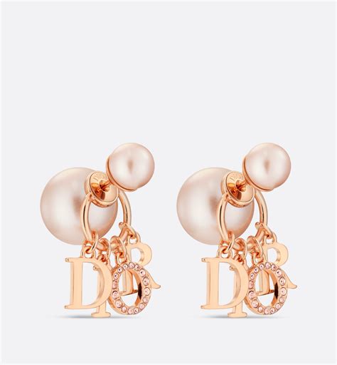 pink dior earrings